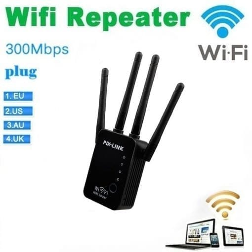 WiFi Booster 300Mbps 2.4GHz Amplificador WiFi Booster Extensor